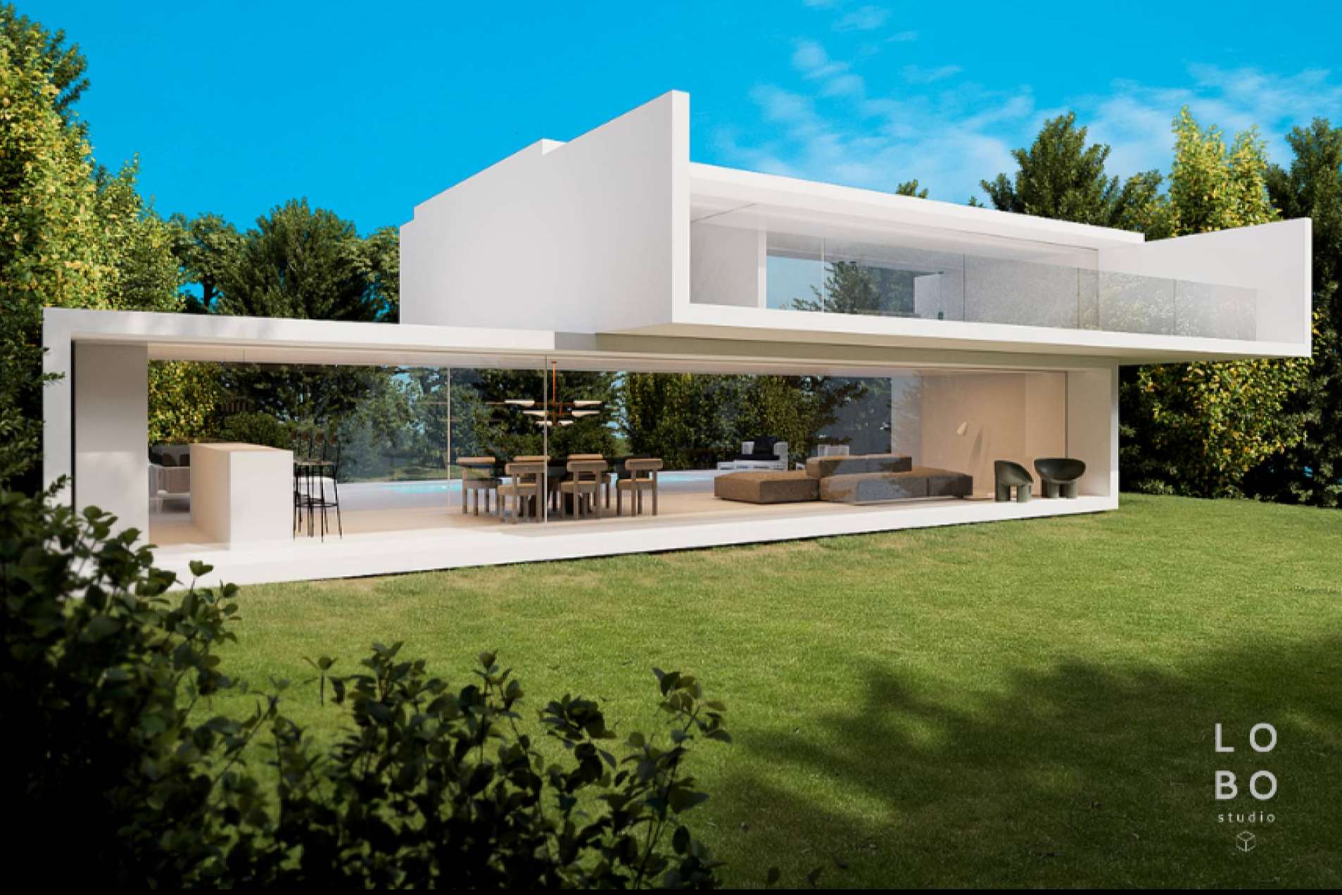 Lobo Studio: el render de exteriores