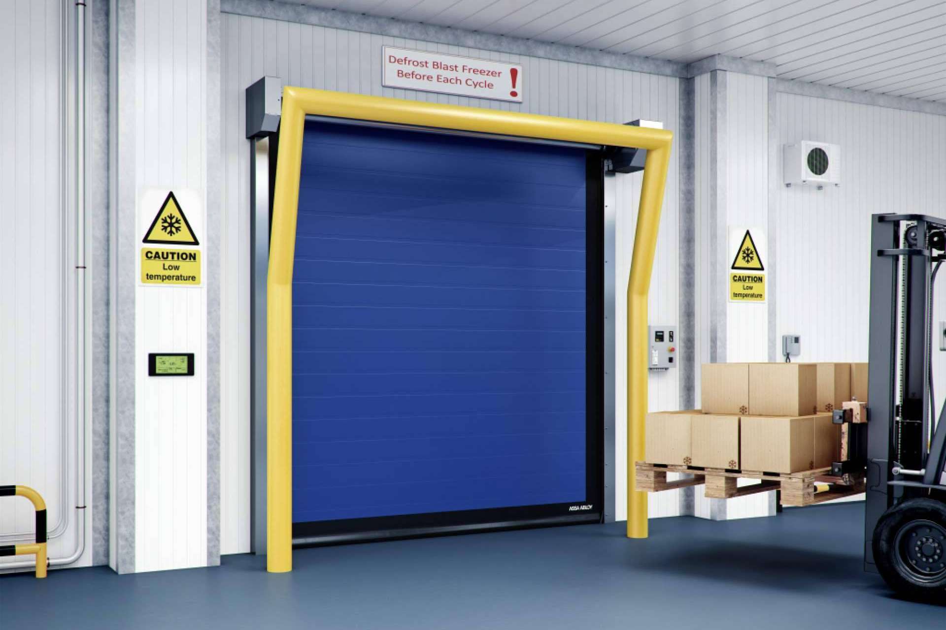 Las puertas rápidas de alto rendimiento permiten optimizar la actividad de una compañía