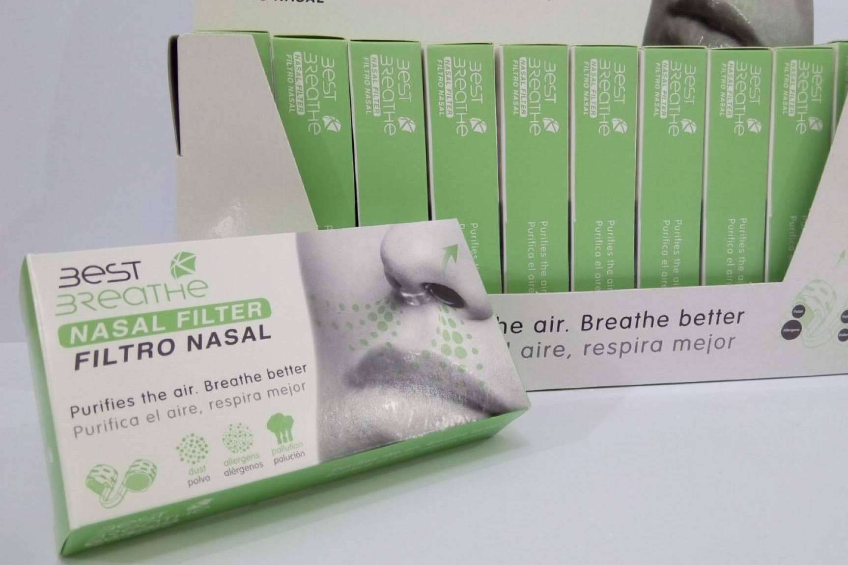 Respirar aire puro gracias al filtro nasal Best Breathe