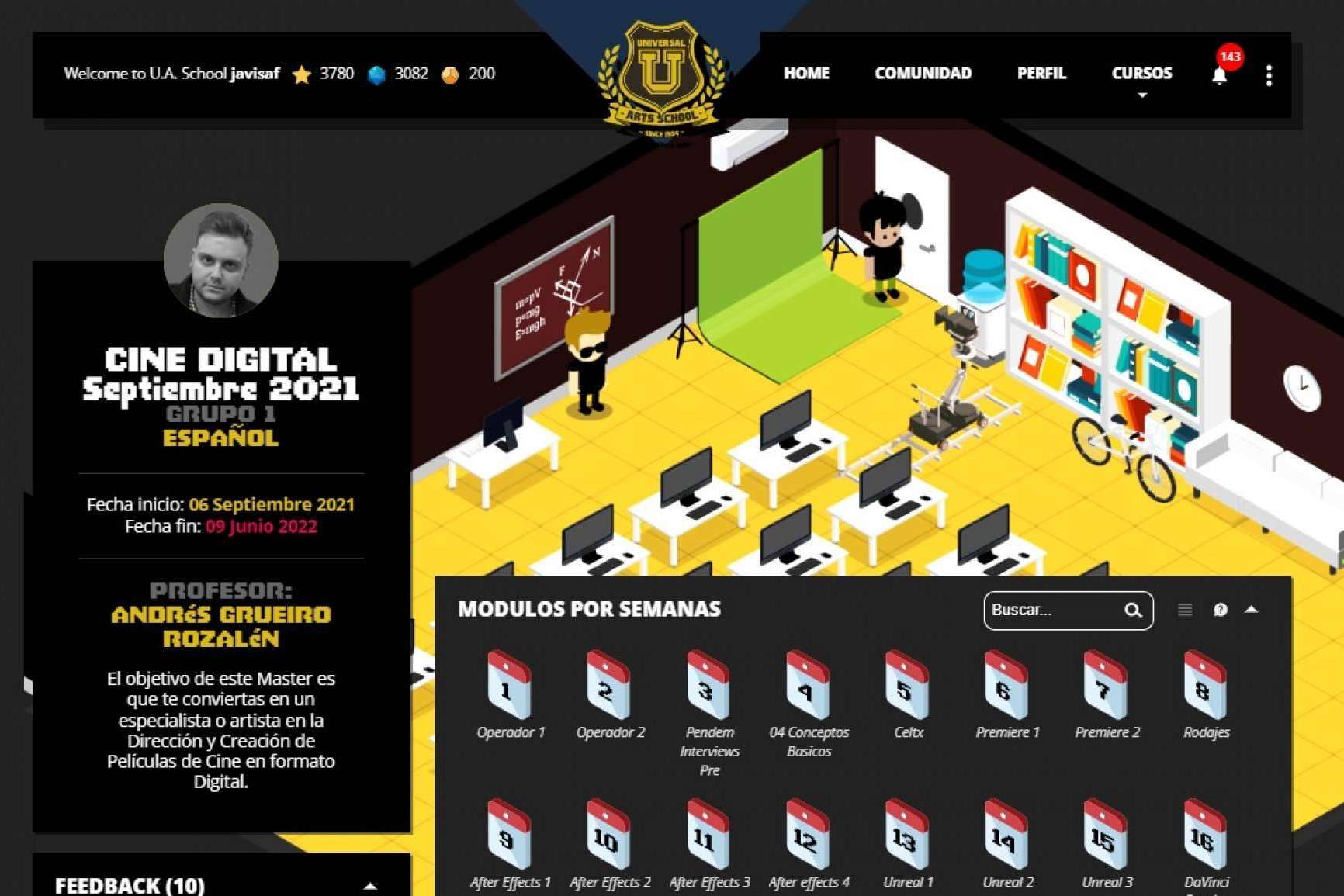 Un campus virtual gamificado con avatares, la apuesta de la Universal Arts School por las nuevas tecnologías