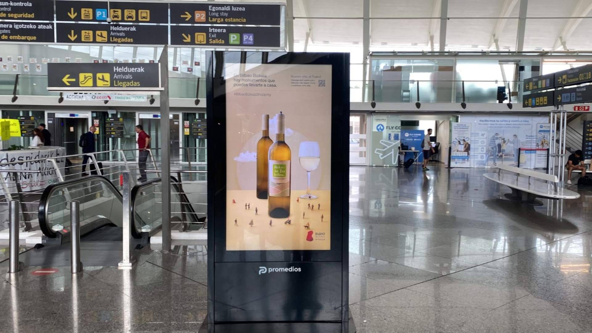 Promedios y la publicidad digital en aeropuertos