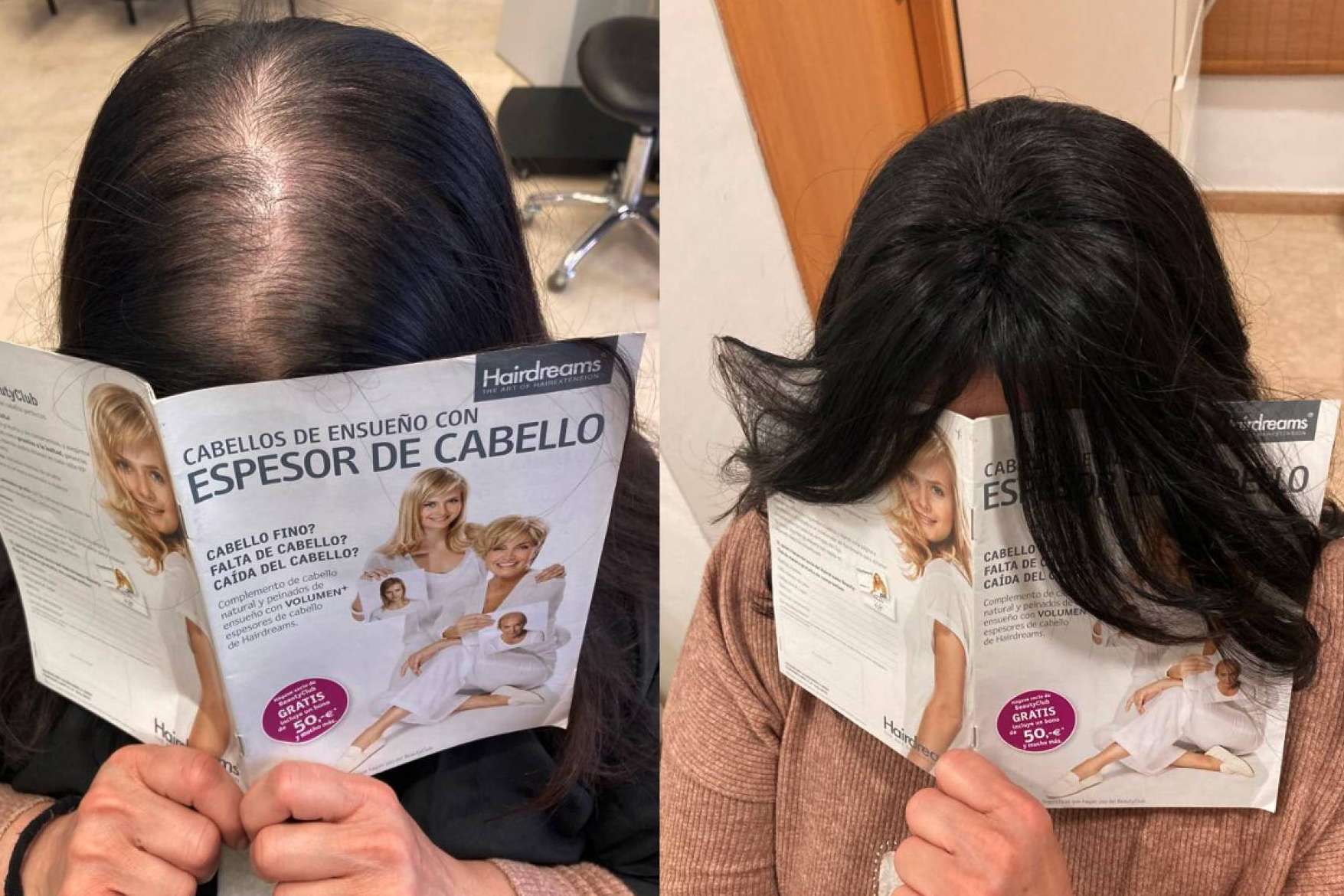 Mar Chancosa pone a disposición las extensiones de cabello 100% de cabello natural de Hairdreams
