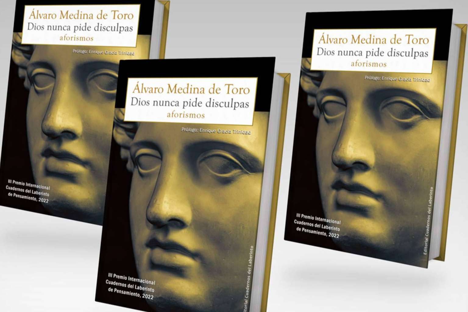 Los aforismos de Álvaro Medina de Toro. Pensamiento y literatura se dan la mano en su nuevo libro 'Dios nunca pide disculpas'