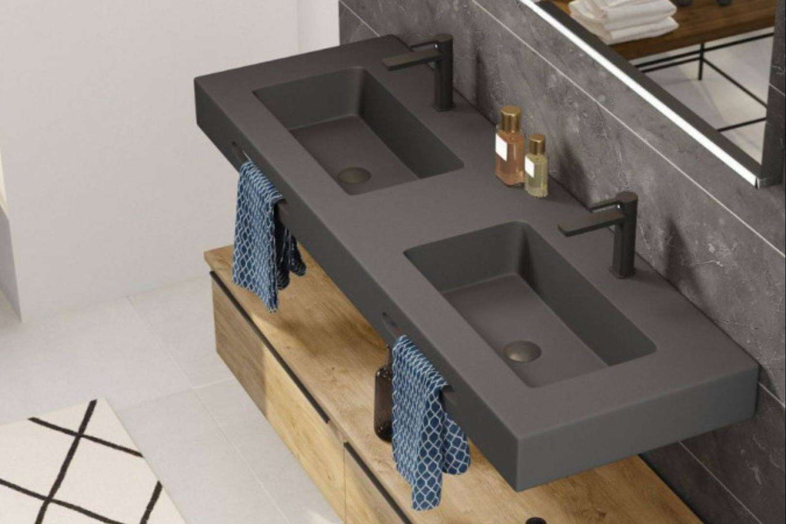 Los lavabos suspendidos de Tot Mampara se convierten en una tendencia en diseño de baños