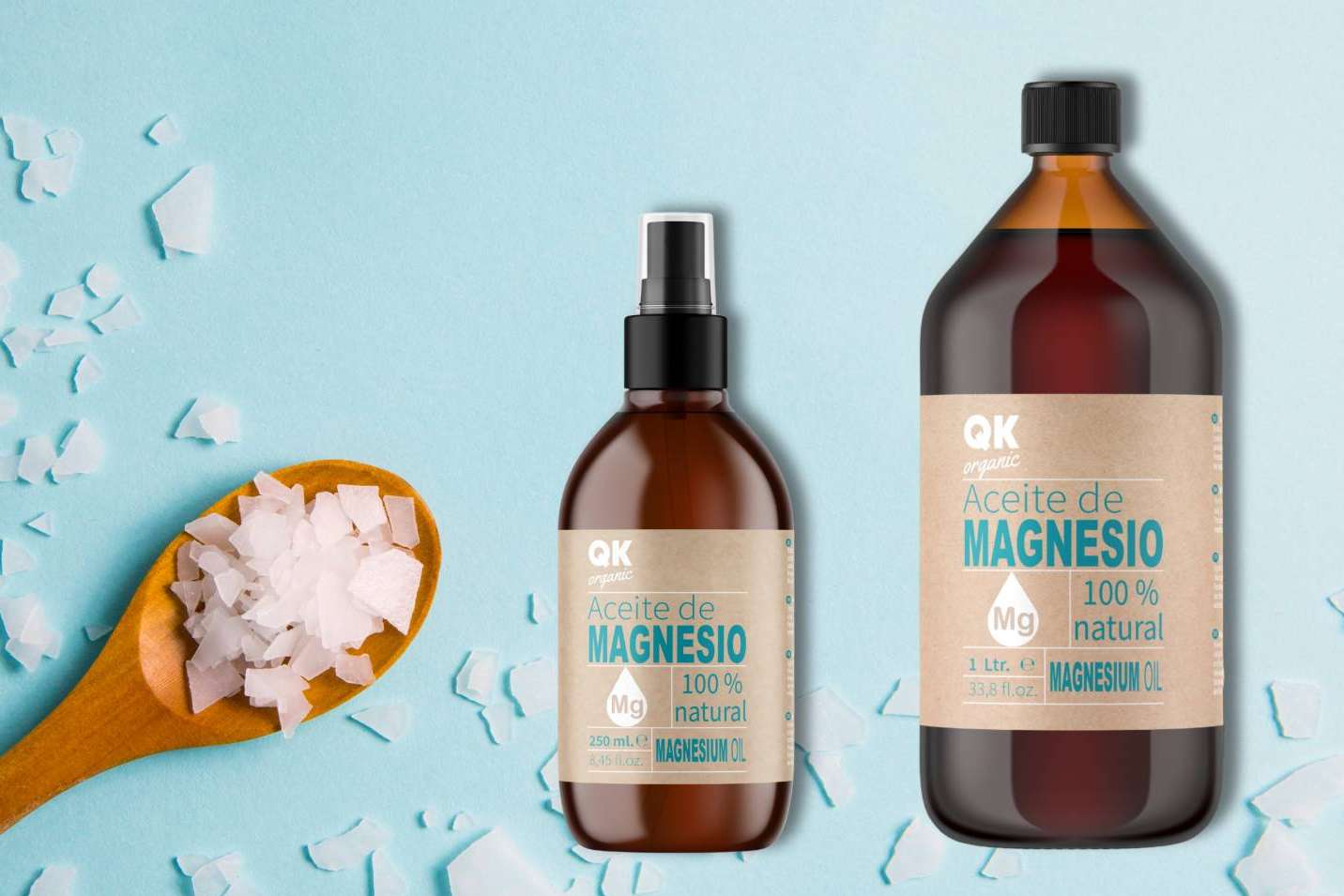 El uso del aceite de magnesio en cosmética, explicado por QKnatur