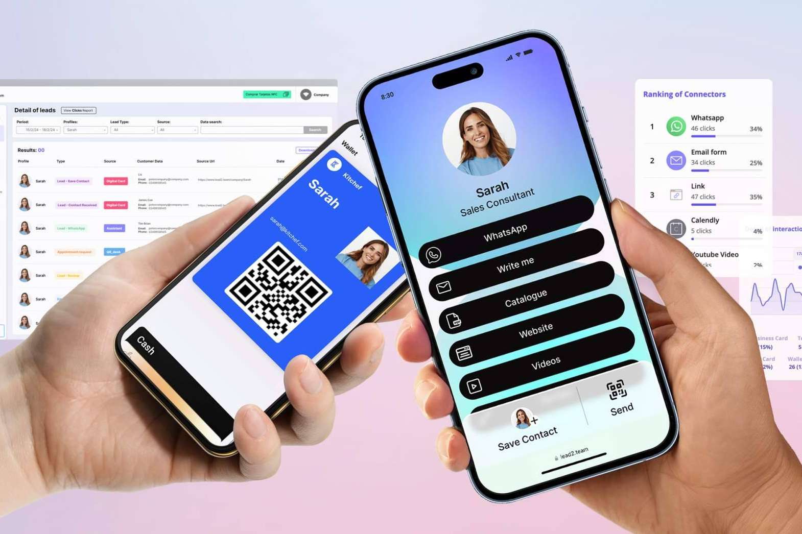 Tarjeta digital, la alternativa moderna a las tarjetas de presentación con Lead2Team