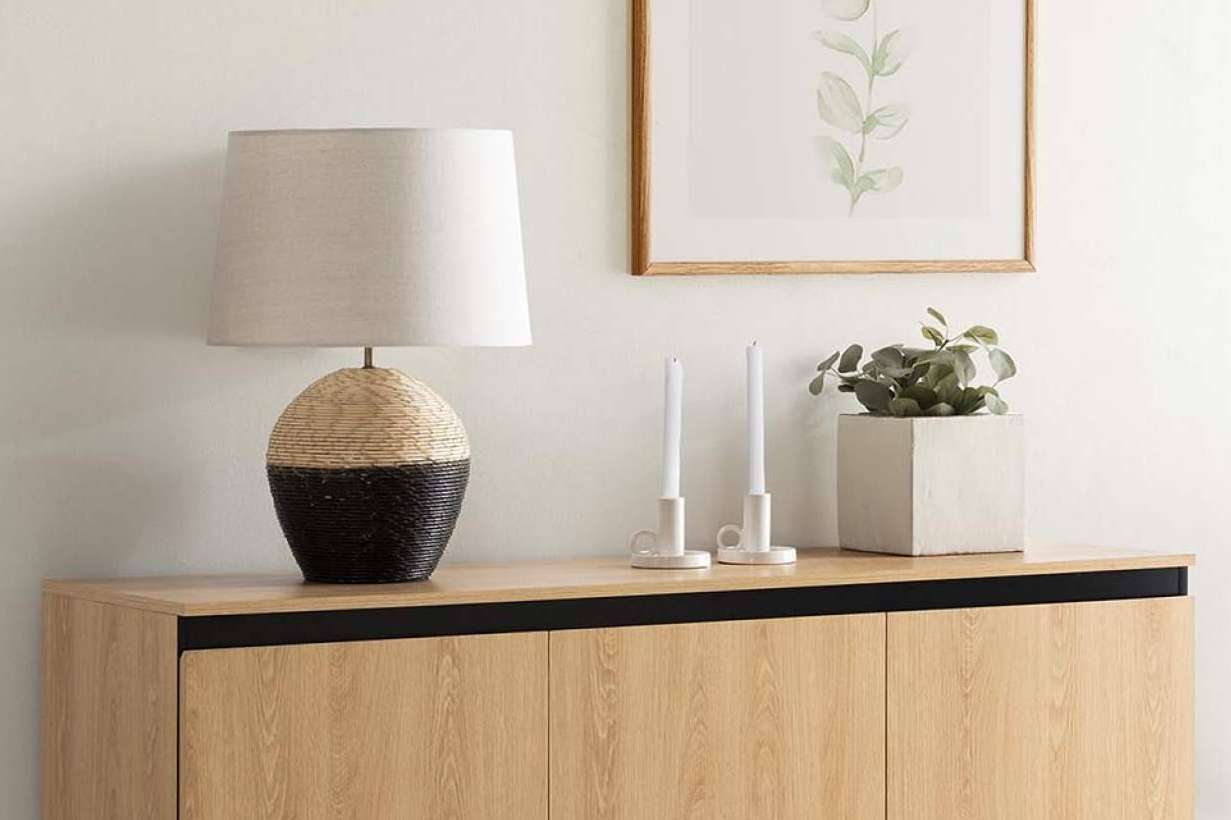 Lámparas de mesa de fibras vegetales, la tendencia en Top Mueble