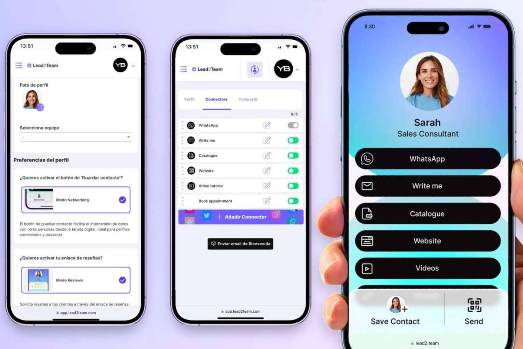 Las tarjetas digitales de Lead2Team redefinen el networking empresarial y la generación de leads