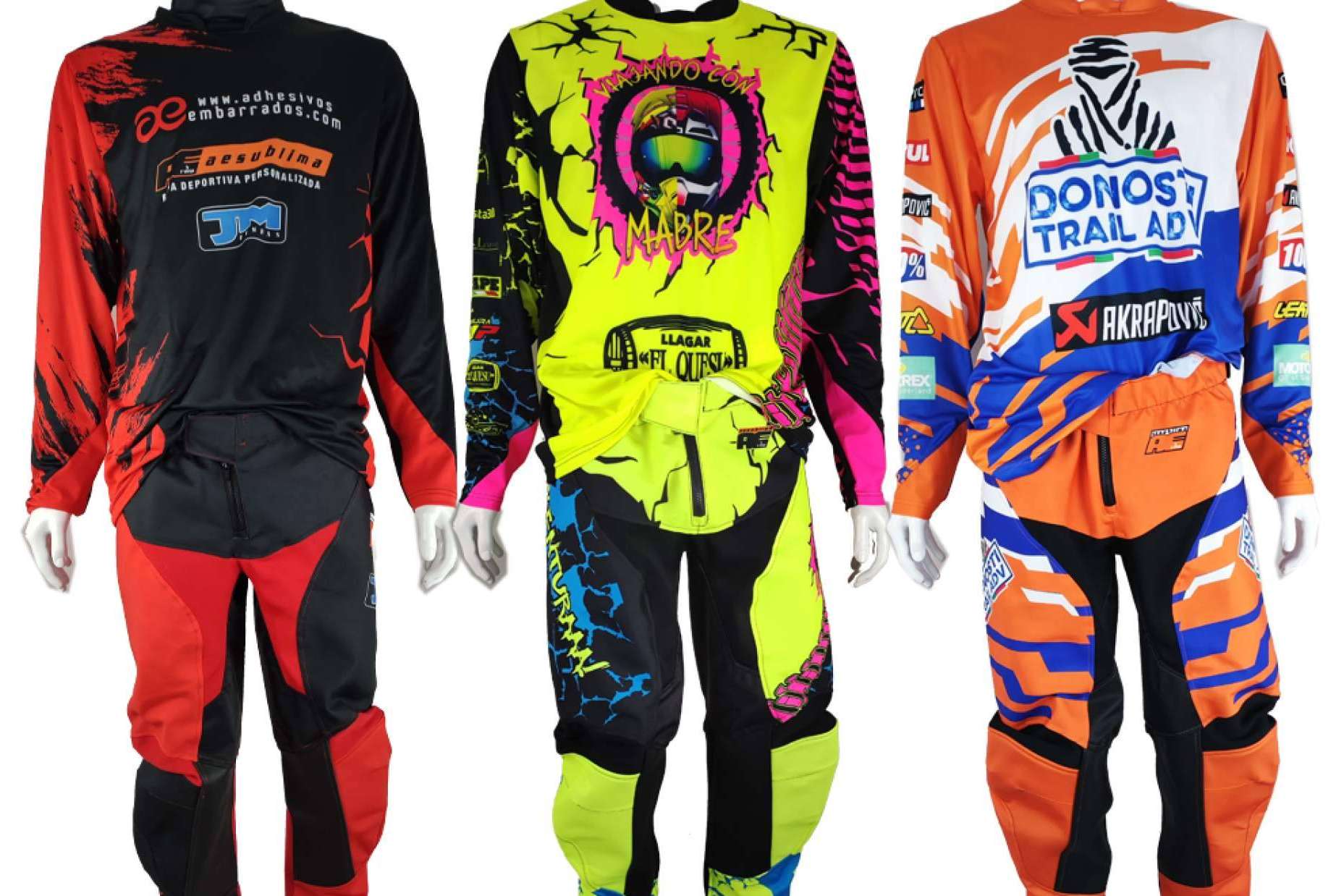 Ropa de motocross personalizada; el servicio que distingue a ADHESIVOSEMBARRADOS