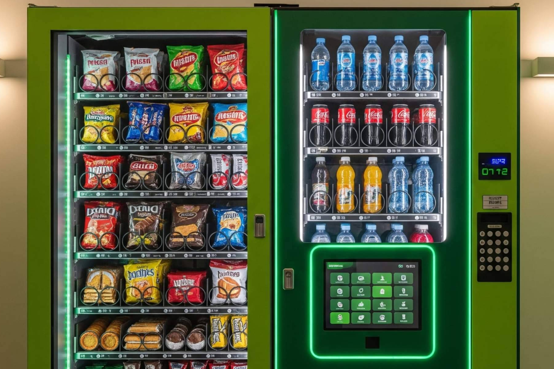 Instalación y mantenimiento de máquinas vending personalizadas 24 horas en Madrid con C&B Señor