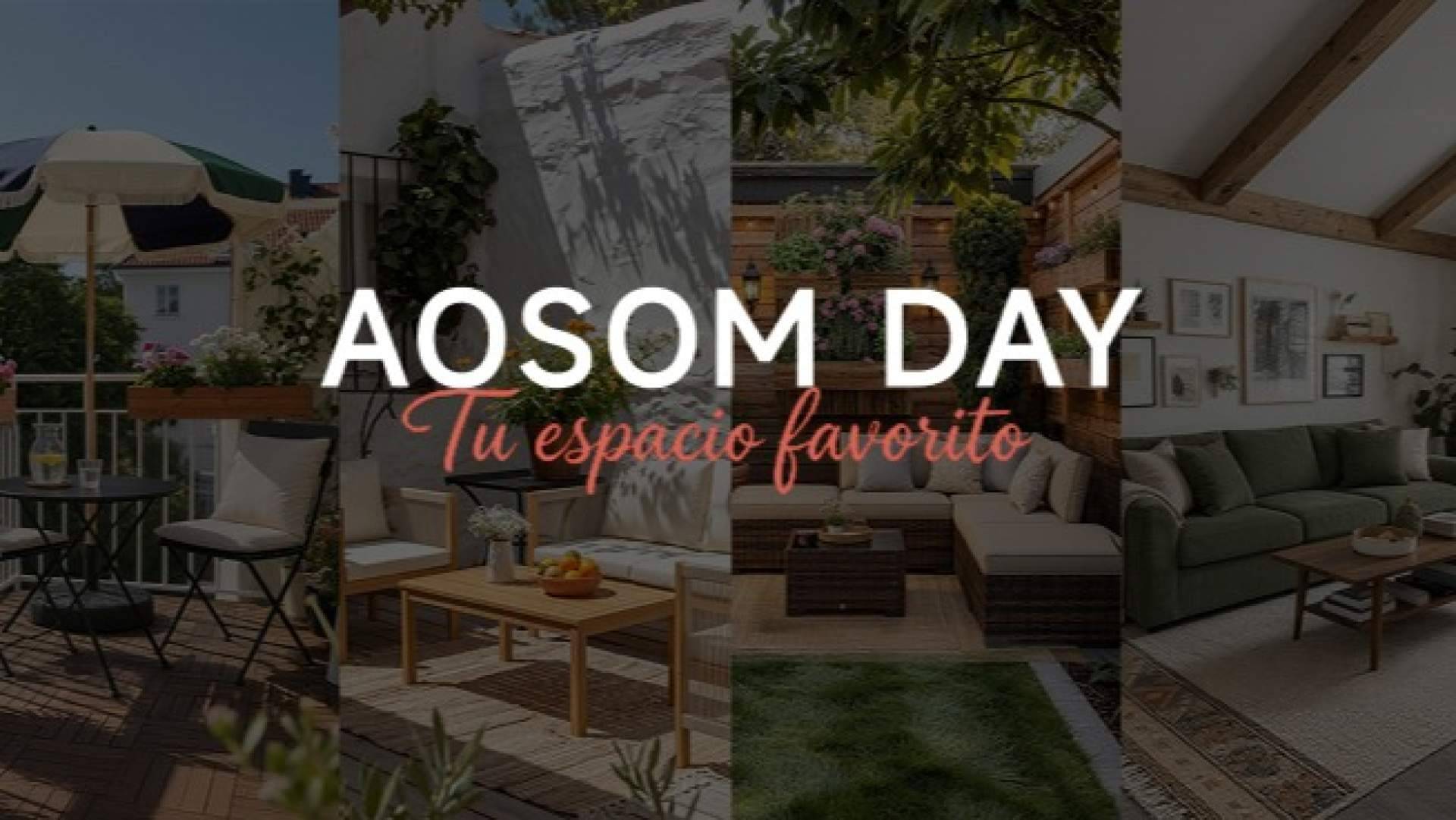 'Aosom Day; Tu espacio favorito', la campaña de Aosom con descuentos en miles de productos para el hogar